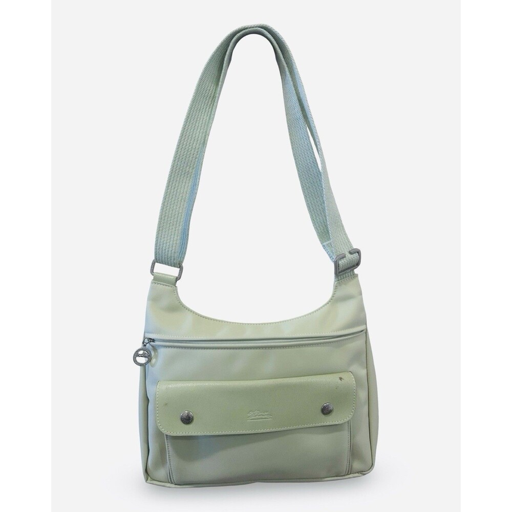 LONGCHAMP Le Pliage CLEAN Messenger Bag  Nylon Bag France mint green color